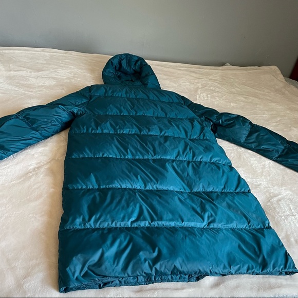 landsend turquoise puffer midi jacket - Picture 4 of 13